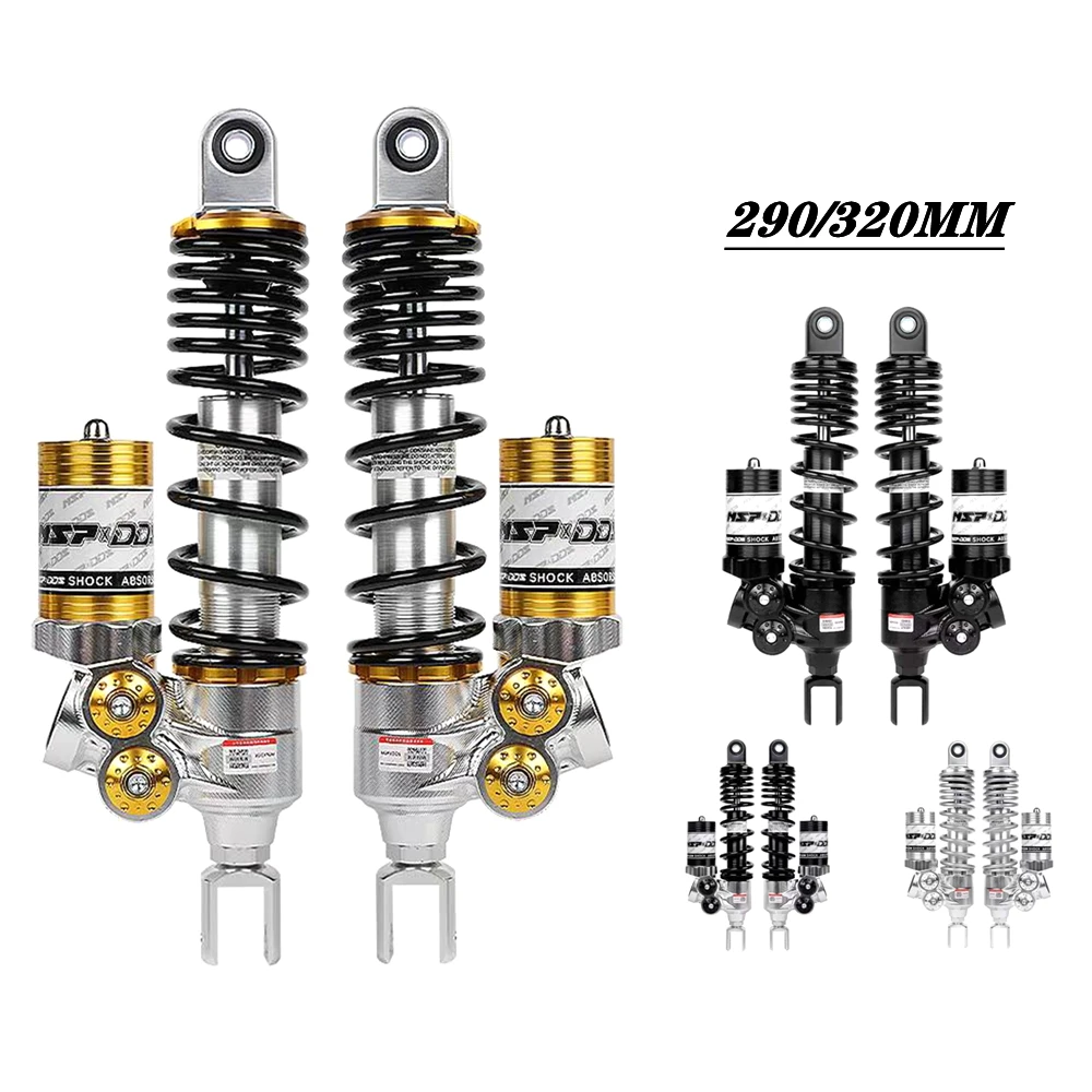 290/320 مللي متر دراجة نارية مقلوب مانع الصدمات الخلفي للسكوتر Pcx 125150   Nmax Nvx Aerox155 Xmax300 Niu Ninebot Universal Modify