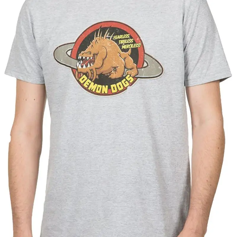 Evolve Demon Dogs T-shirt Heather Premium pour adultes, sous licence officielle