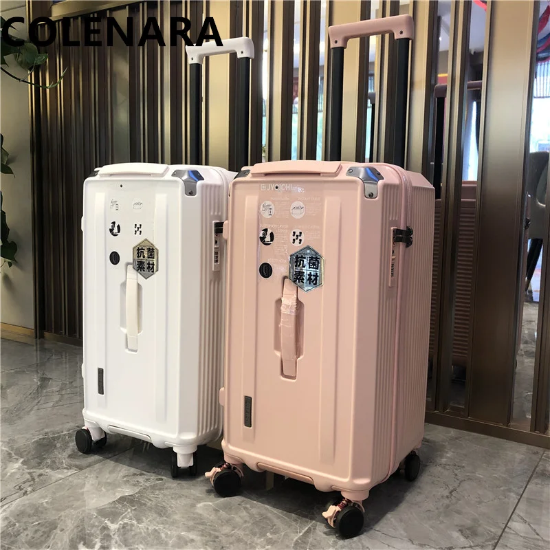 

COLENARA High Quality Luggage 28"30" Large Capacity Trolley Case 22"26 ABS+PC Cart Type Duffel Bag 32"34 Inch Travel Suitcase