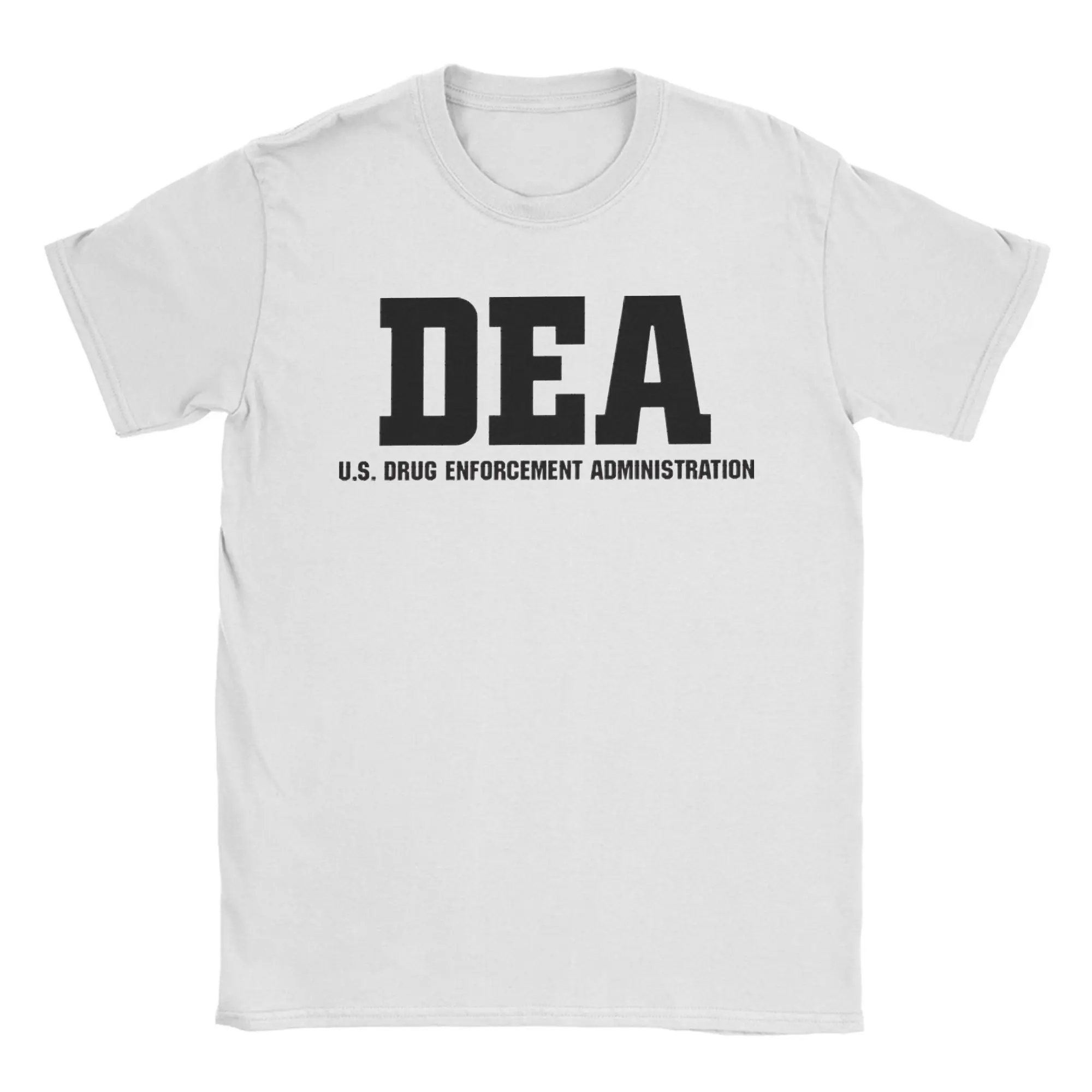USA Logo DEA Federals Interdiction Agency Men Women T Shirts  Vintage Tees Short Sleeve O Neck T-Shirt Cotton Plus Size Tops