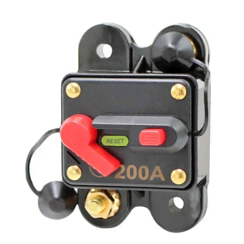 Waterproof IP68 12V-24V Auto DC Circuit Breaker Car Marine Boat Bike Stereo Audio Fuse Inverter with Manual Reset