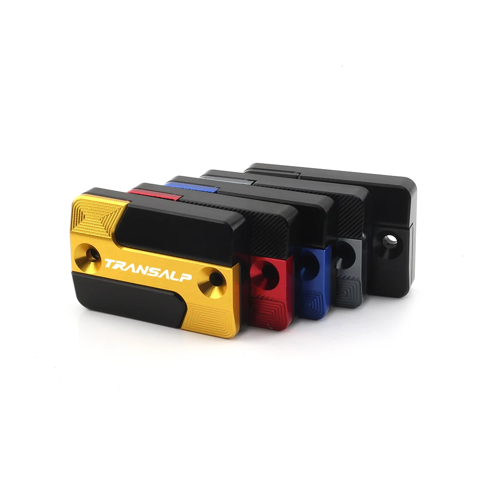 For Honda Transalp 700 650 XLV 650XLV 700XLV Front Brake Reservoir Fluid Cover 1 Pair Motorcycle Accessories