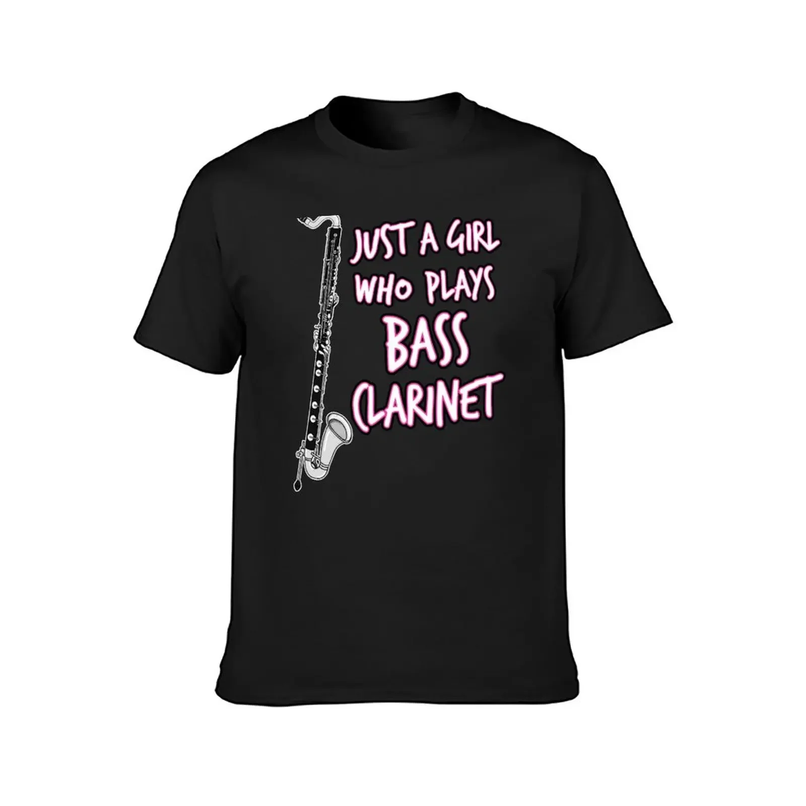 Just A Girl Who Plays Bass Clarinet Female Clarinetist T-Shirt funny costumes graphic tee shirt mens designer t shirt