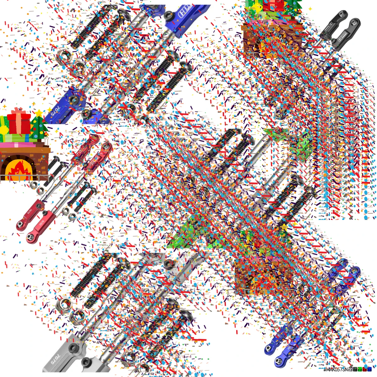 

GPM Aluminum 7075+Stainless Steel Rear Camber Links For ARRMA 1/8 Kraton/Outcast