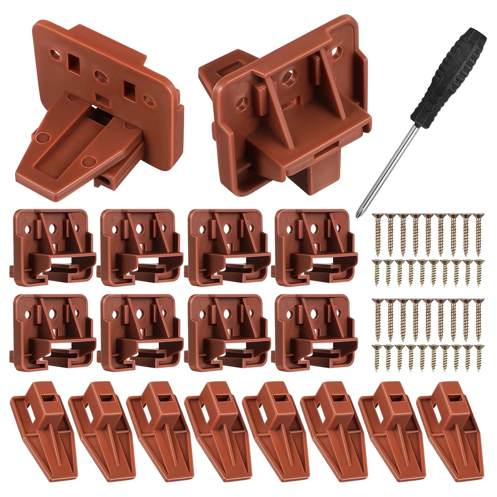 

Plastic Drawer Slides Smooth Sliding Sturdy Construction Easy Install Dresser Cabinet Furniture Replacement Parts Hardware