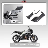 Espejo retrovisor de ala de viento fija para motocicleta, fácil de reemplazar, actualizado, para logotipo Svartpilen 250 701 401 Vitpilen Norden 901 401