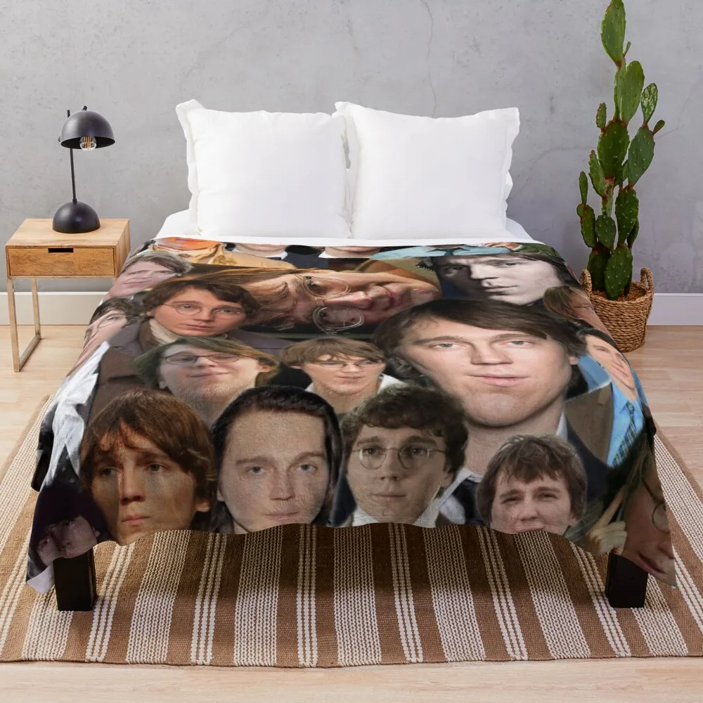 

paul dano - I love paul dano photo collage Throw Blanket throw blanket Microfiber fluffy soft blankets double summer blanket