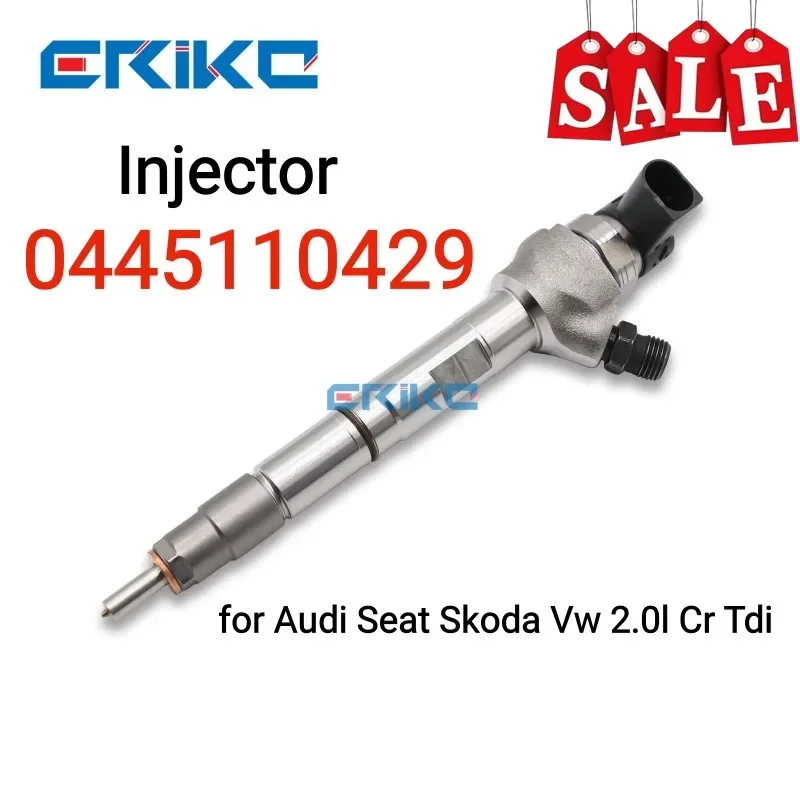 

0 445 110 429 Fuel Diesel Injector 0445110429 Fuel Dispenser Injector 0445 110 429 for Audi Seat Skoda Vw 2.0l Cr Tdi