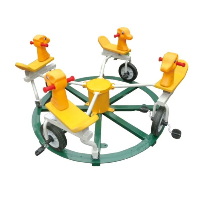 Carousel | Outdoor Playground Swivel Chair | Metal Turntable
