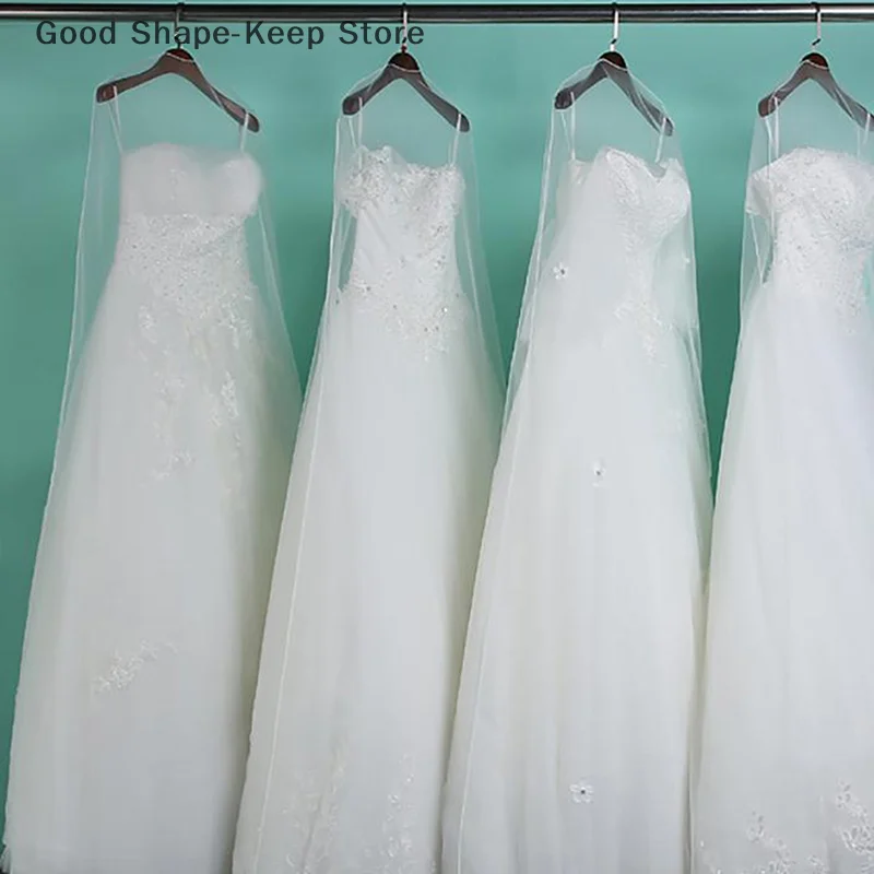 Transparent Long Soft Tulle Dust Cover 160cm/180cm/200cm – Home & Wedding Use Clothes Protector