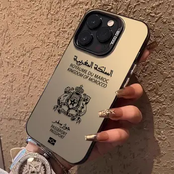 Matný pevný kryt s motivem Maroka a Albánie pro iPhone 16E 16 15 14 Pro Max 13 12 11 Plus XS X XR 8 7 SE 2020, nárazuvzdorný zadní kryt 8 nejlepší prodej Pouzdro na iPhone Maroko - №1