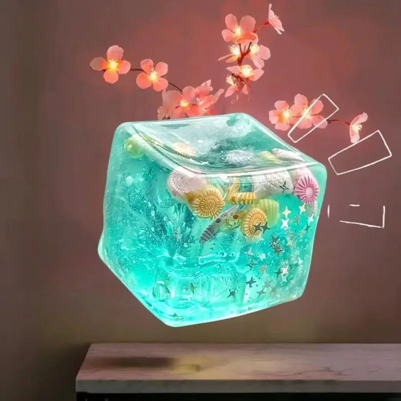 Stress-Reliever Fidget Toy by Taba, Squishy Ocean Cube Ball, Slow Rising Sensory Toy for Kids and Adults, 1 Piece