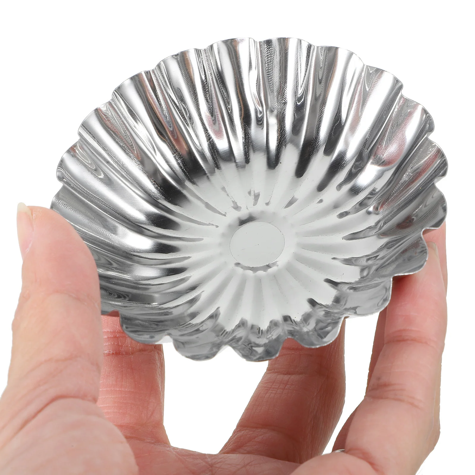 

50Pcs Stainless Steel Egg Tart Molds Easy Clean Nonstick Baking Tart Molds for Kitchen Baking Pies Muffins Convenient Cupcake