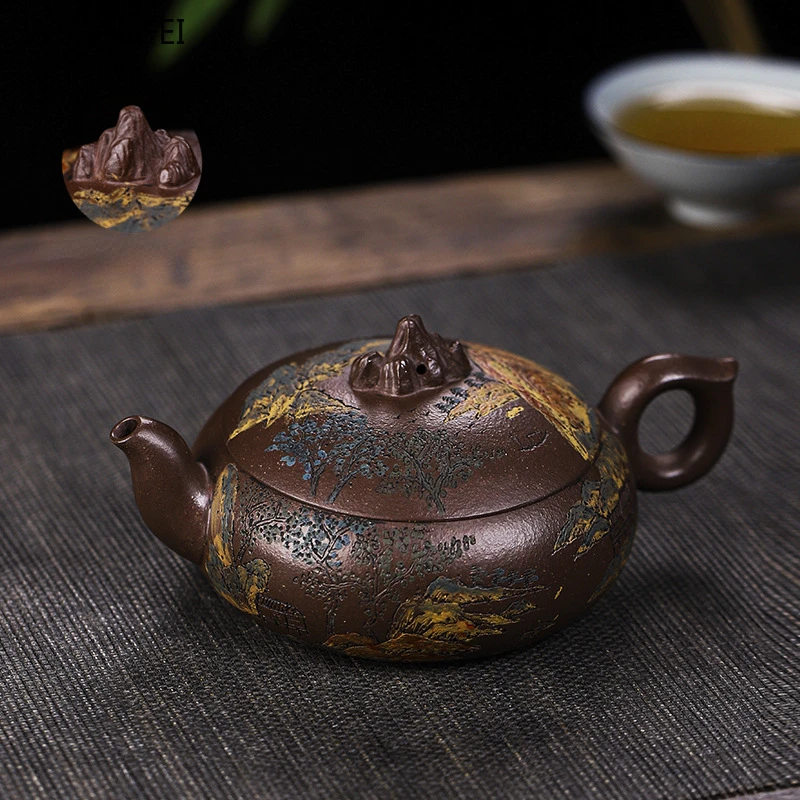 Yixing handmade purple clay teapot 260ml teapot Kung Fu tea set and tea pot 1pcs kettle Gift Tea pot