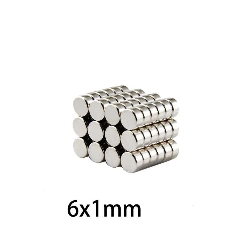 10/50pcs 6x1 8x1 Wide Thin Magnets, 6x1mm  8x1mm Mixed, Large Surface Discs for Whiteboard, Fridge, Business Cards, DIY Displays