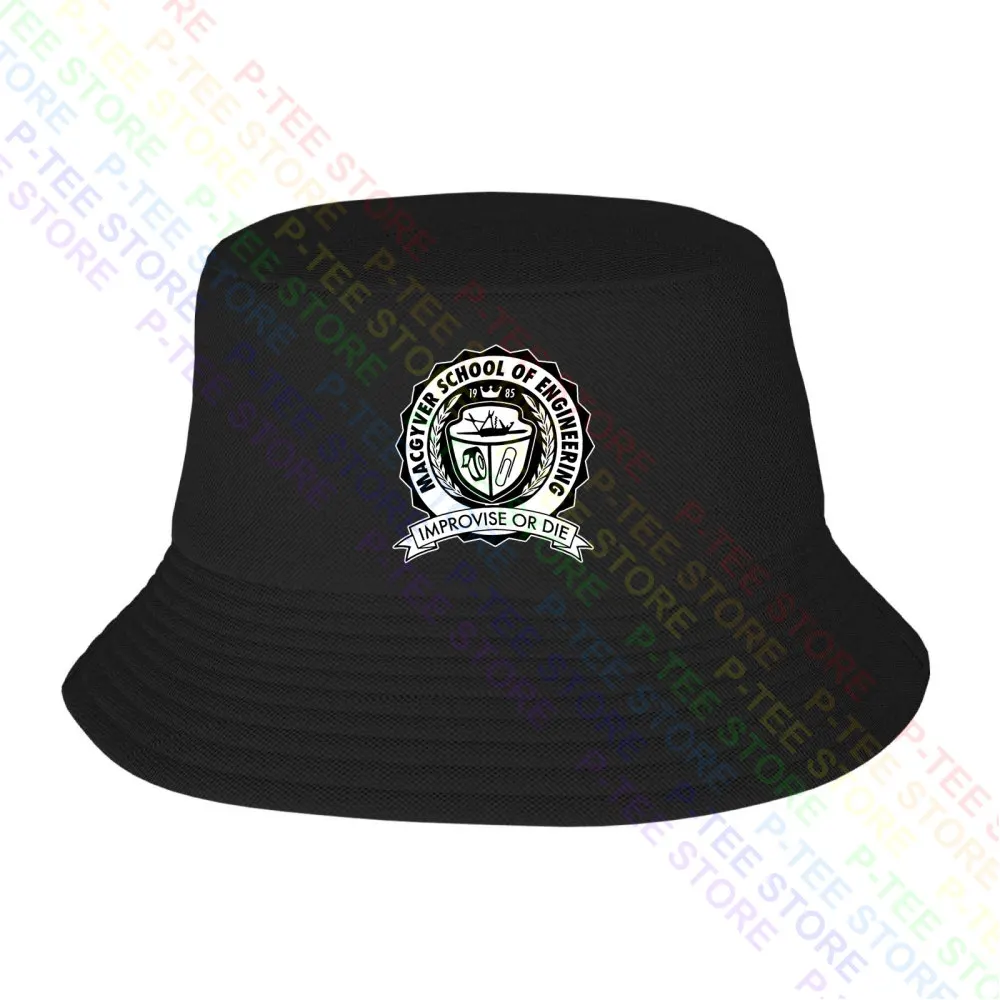 Macgyver School Of Engineering Improvise Or Die Baseball Cap Snapback Caps Knitted Bucket Hat