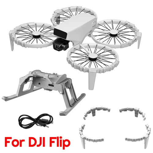 Para DJI Flip Drone funda protectora de hélice anillo anticolisión ligero Protector de parachoques Protector de paleta accesorios para Dron