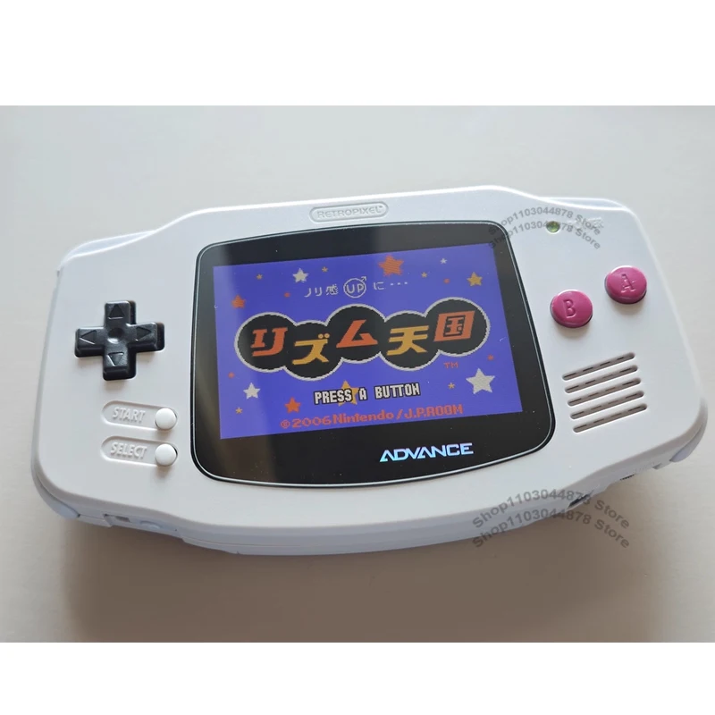 IPS V4 Pre Laminated Screen LCD Shell Kits 1800mAh Built-in Lithium Battery with Type C Charging Port Battery Cover For GBA