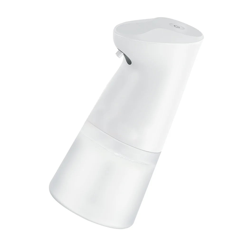 موزع صابون بمستشعر تلقائي بدون لمس للحمام المنزلي بدون مادة ABS موزع صابون سائل أبيض #6