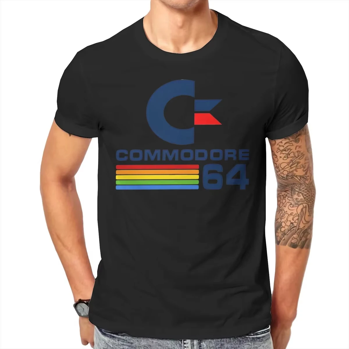 Asian Size Commodore 64 T Shirt Men Tees Summer Clothing Short Sleeve O-Neck TShirt
