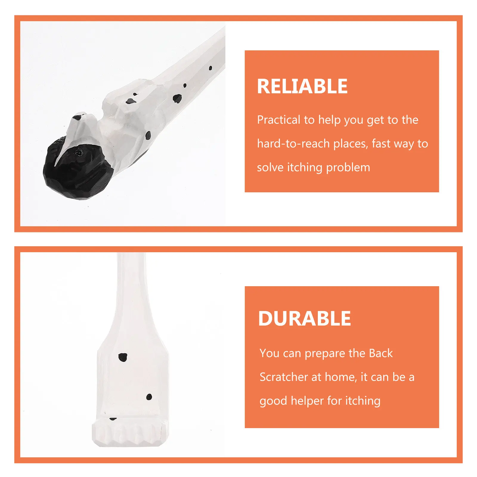 

Wooden Back Scratcher with Animal Shape Long Reach Itch Relief Tool Portable Scratch Aid for Hard to Reach Areas Home Use