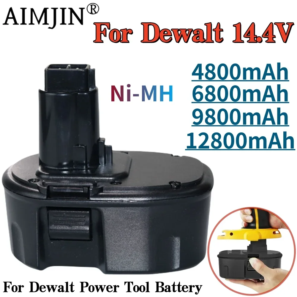 

Ni-MH 14.4V 4800mAh/6800mAh/980012800mAh Battery For Dewalt DW9091 DW9094 DC9091 DE9091 DE9092 DC613ka DC614ka DC615ka DC612ka