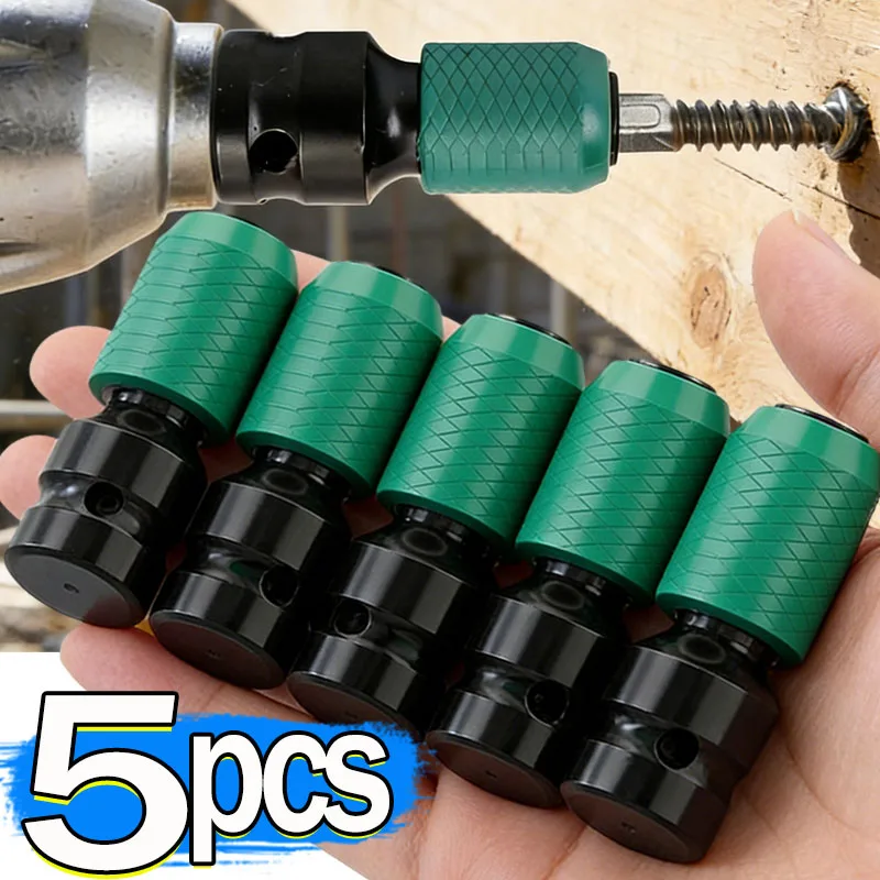 

Electric Wrench Adapter Convenient Sturdy High Performance Drill Chuck Conversion Head Impact Driver Adapter Sleeve for Workshop