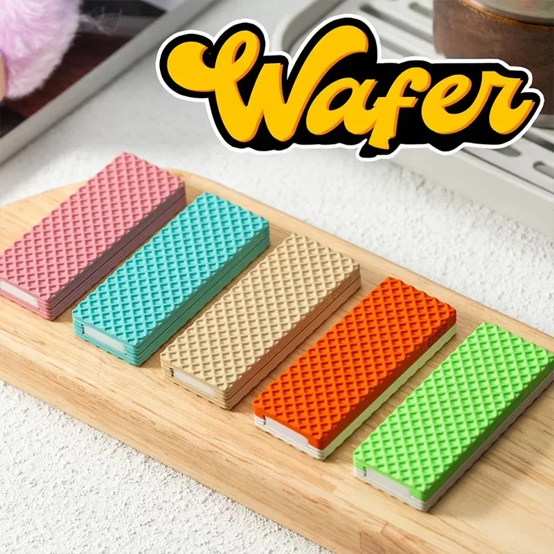 

01EDC вафельное печенье, механический слайдер, игрушки-непоседы, настольные игрушки для взрослых