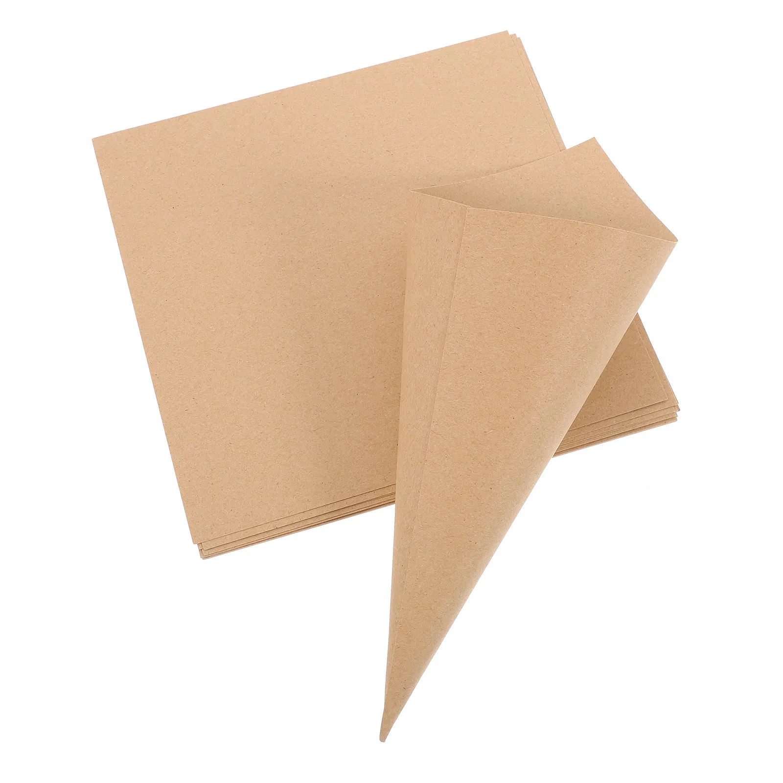 50Pcs Kraft Cones For Country Wedding Decor Fall Wedding Decoration Double Sided Tape Petal Favor