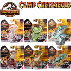 Original Jurassic World Snap Squad Indominus Rex Mosasaurus Carnotaurus Toro T-Rex Mini Dinosaur Figure Gifts For Children Toys