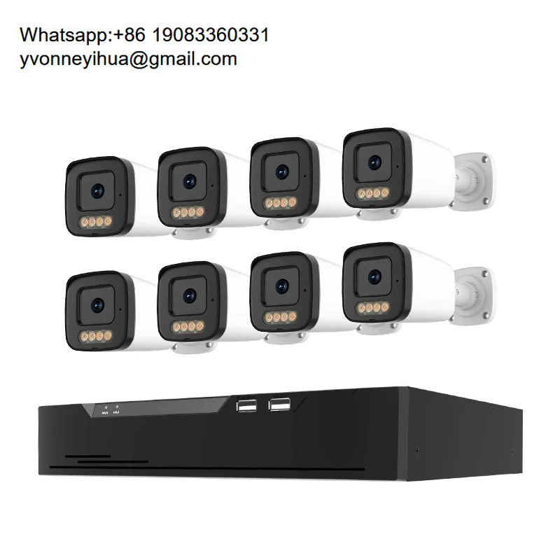 

Full HD 5MP AI Human Detection 8 Channel IP Security Camera System Tuya NVR Kit With HDD Outdoor Night Vision Wide Angle Two-Way