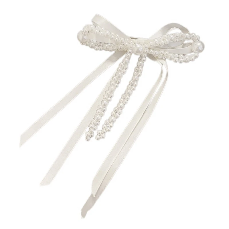 Fashion Pearls Bows Hair Accessory Hairpiece for Daily Wear and Special Occasion Dropshipping