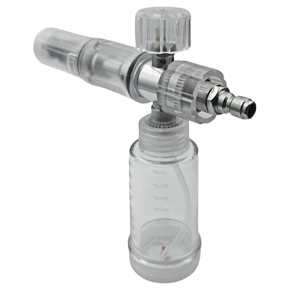 100ml Pressure Washer Gun Adjustable 4500PSI Water Foam Pot with 1/4 Inch Quick Connector Foam Spray Pot Car Wash Accessories