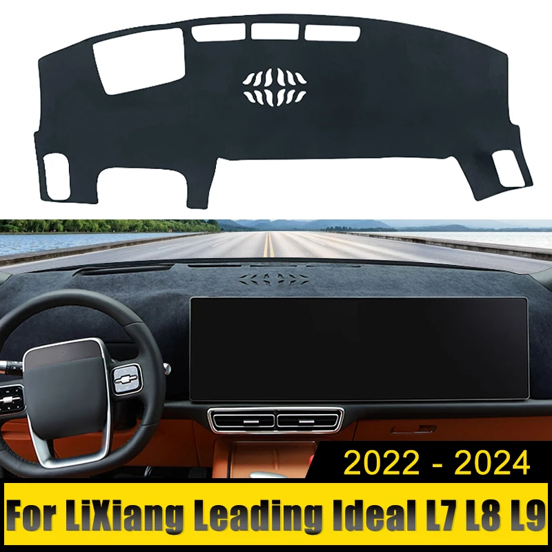 

For LiXiang Leading Ideal L7 L8 L9 2022 2023 2024 HEV PHEV Car Dashboard Cover Avoid Light Pad Sun Shade Anti-UV Carpets Mat