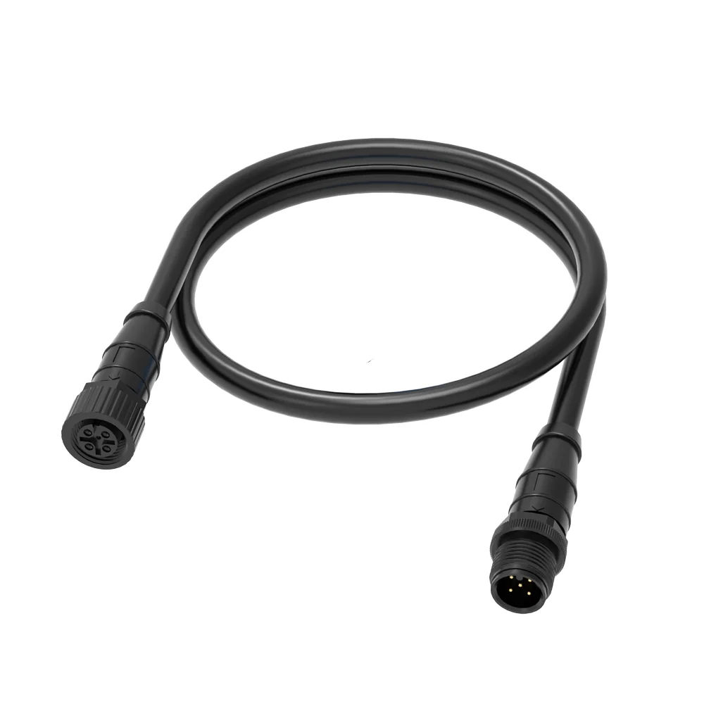 NMEA 2000 Waterproof M12 5-Pin Code Connector L-Type Terminator L-Splitter with Male Female Plug Marine System DIN Type