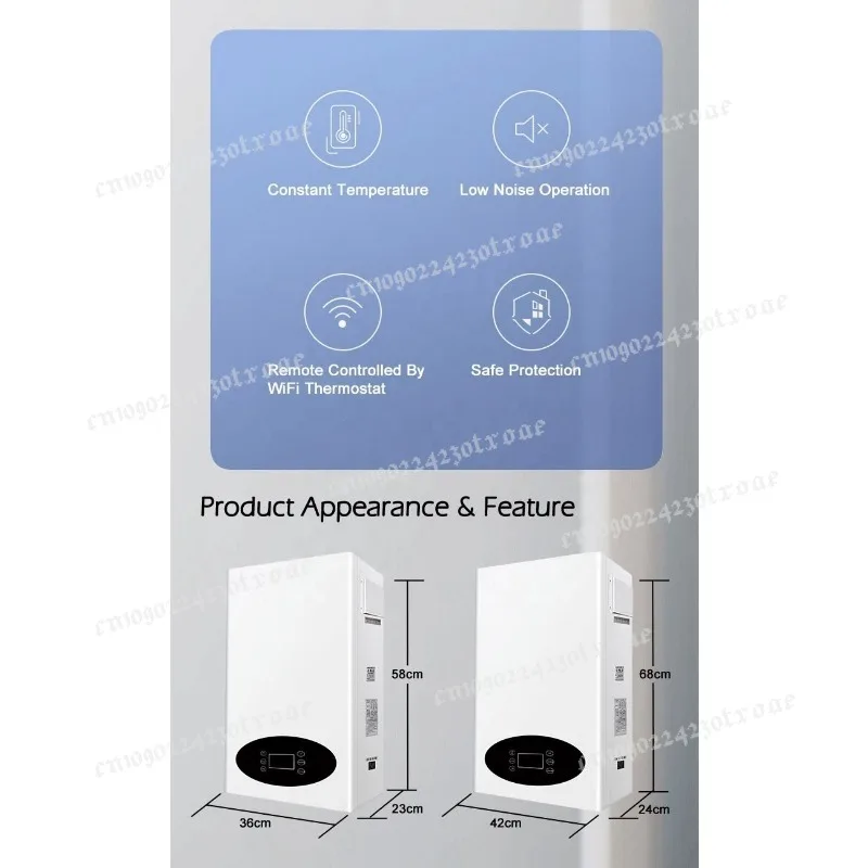 8KW   Induction Wall Mounted Electric Combi， Boiler for Heating and Shower