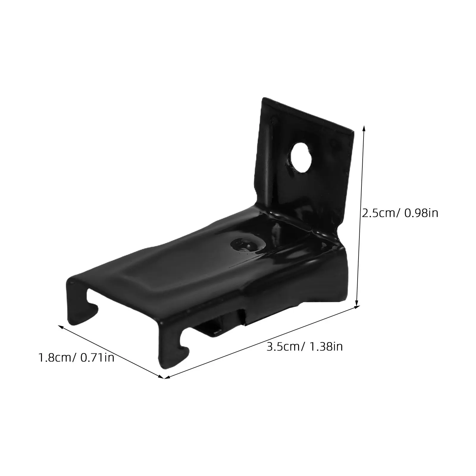 10Pcs Curtain Track Mounting Hardware Versatile Wall Ceiling Compatible Bendable Brackets for Drapery Rail Smooth Movement