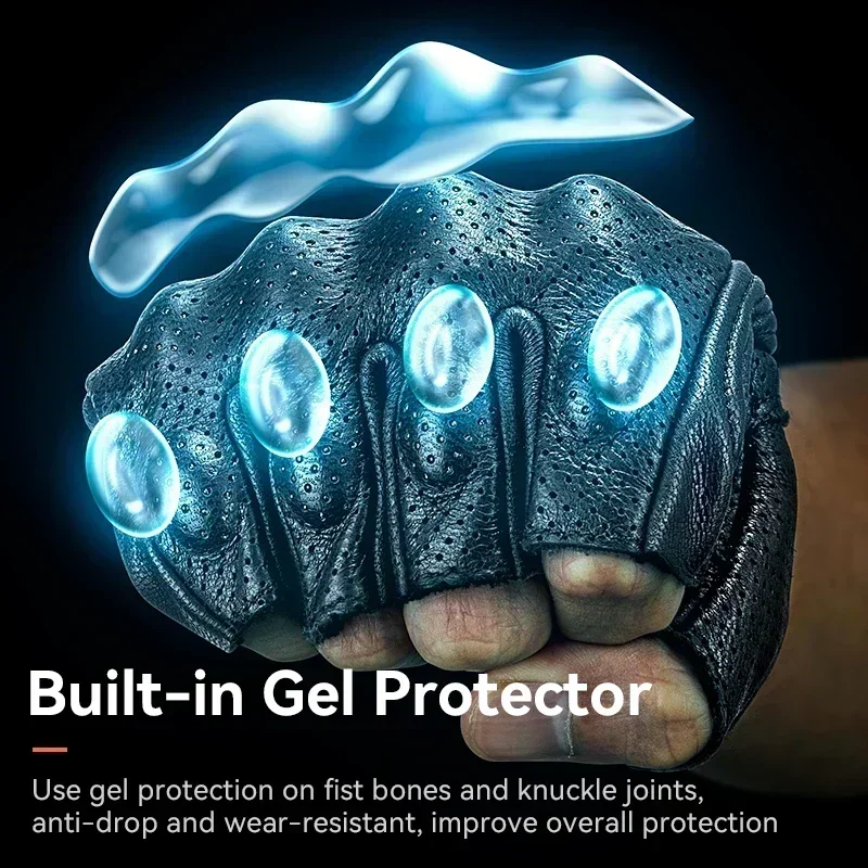 ROCKBROS Bicycle Men Women Gel Protector Tactical Motorcycle Gloves Sport Short Bike Gloves Breathable Half Finger Gloves view 5