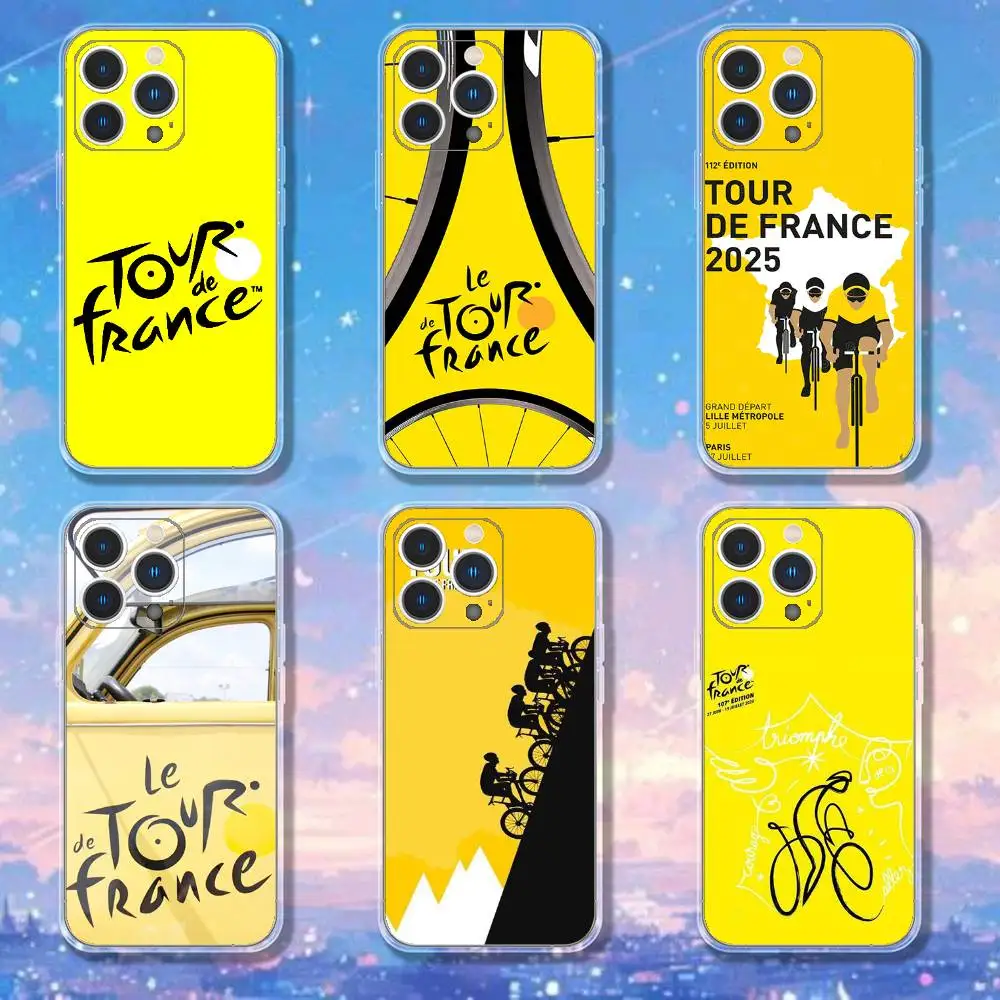 

Bike T-Tour de France Phone Case For iPhone 17,16,15,14,13,12,11 Pro,Max,Plus,X,XS,XR,SE4,E Mini Transparent Soft Cover