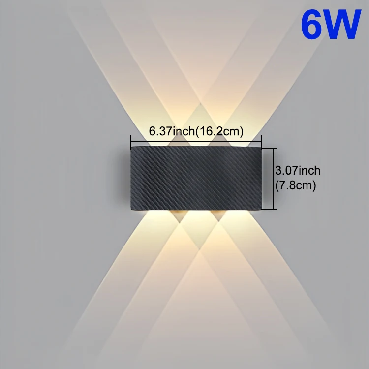 Moderne Outdoor Wandlamp Waterdichte LED Wandlamp AC85-265V 6W 10W Decoratie lampen Voor Slaapkamer Gangpad Galerij woonkamer