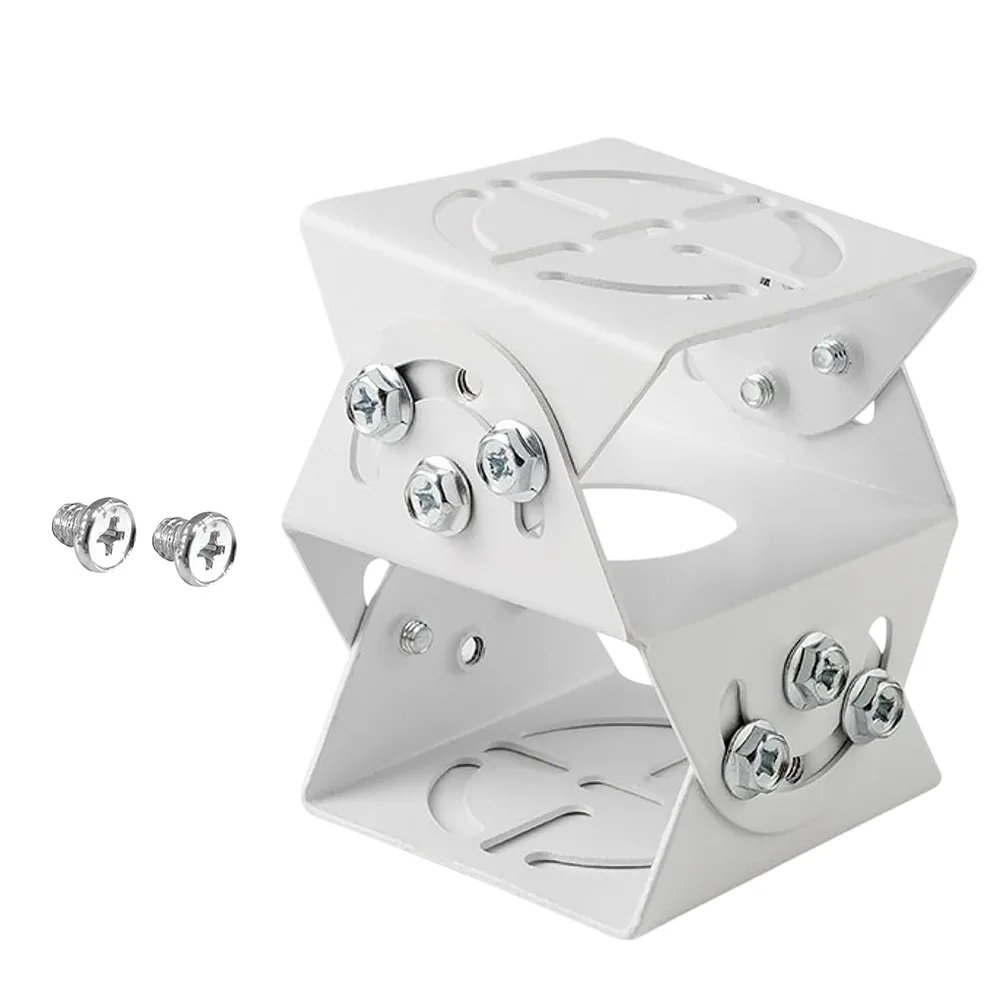 Multi-Position Steel Joint Mount for Outdoor Security Cameras Compatible with LED Lighting and Solar Panel Brackets