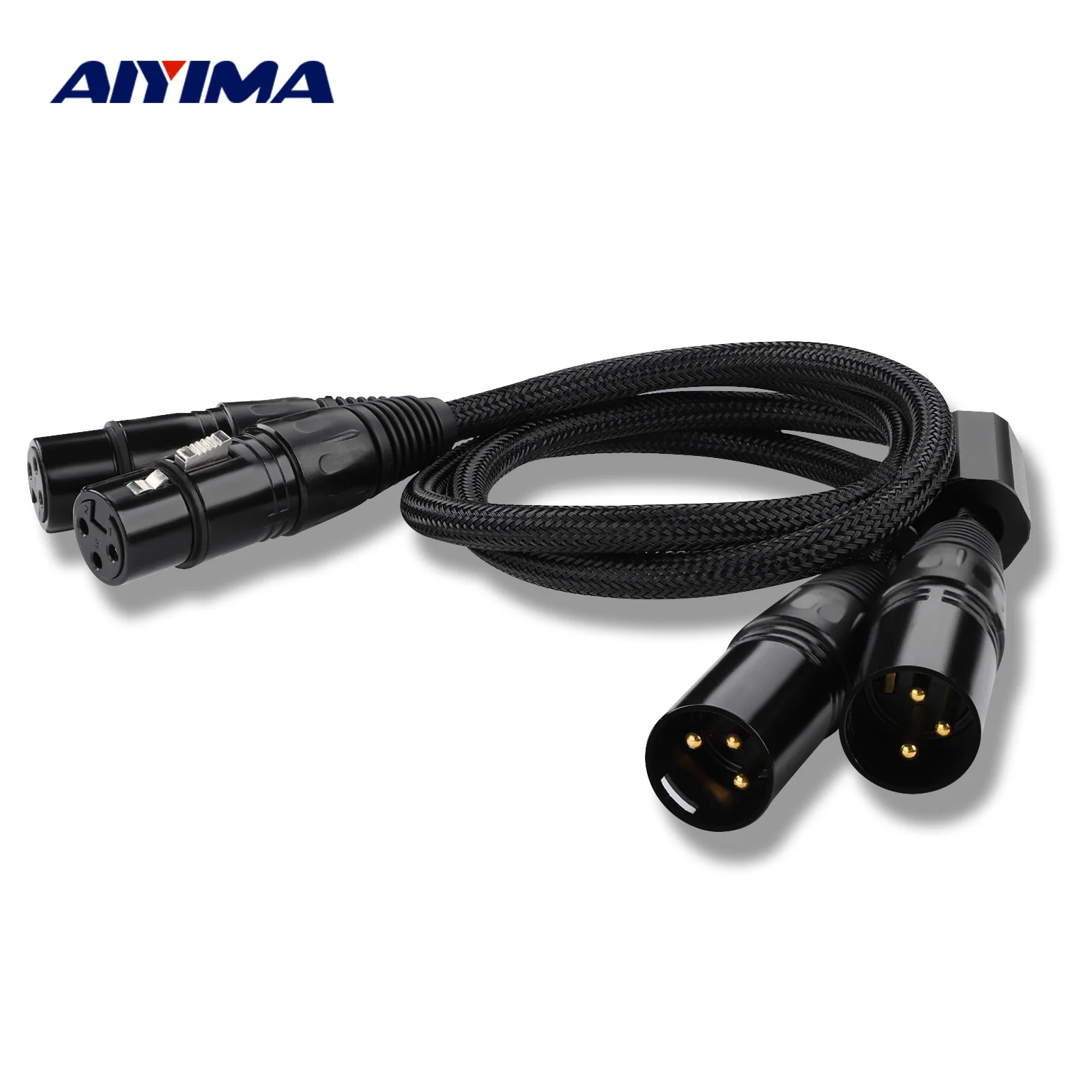 

AIYIMA 3Pin XLR Audio Cable Male to Female 6N OFC Pure Copper Balanced Extension Cables For Microphone Speaker Amplifier A70/T20