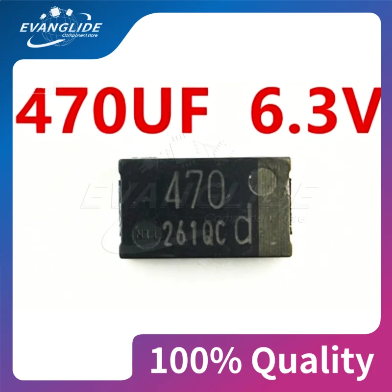 10-100 PCS 470UF 6 3V 330UF 470UF 6.3V Type D surface mount tantalum capacitor