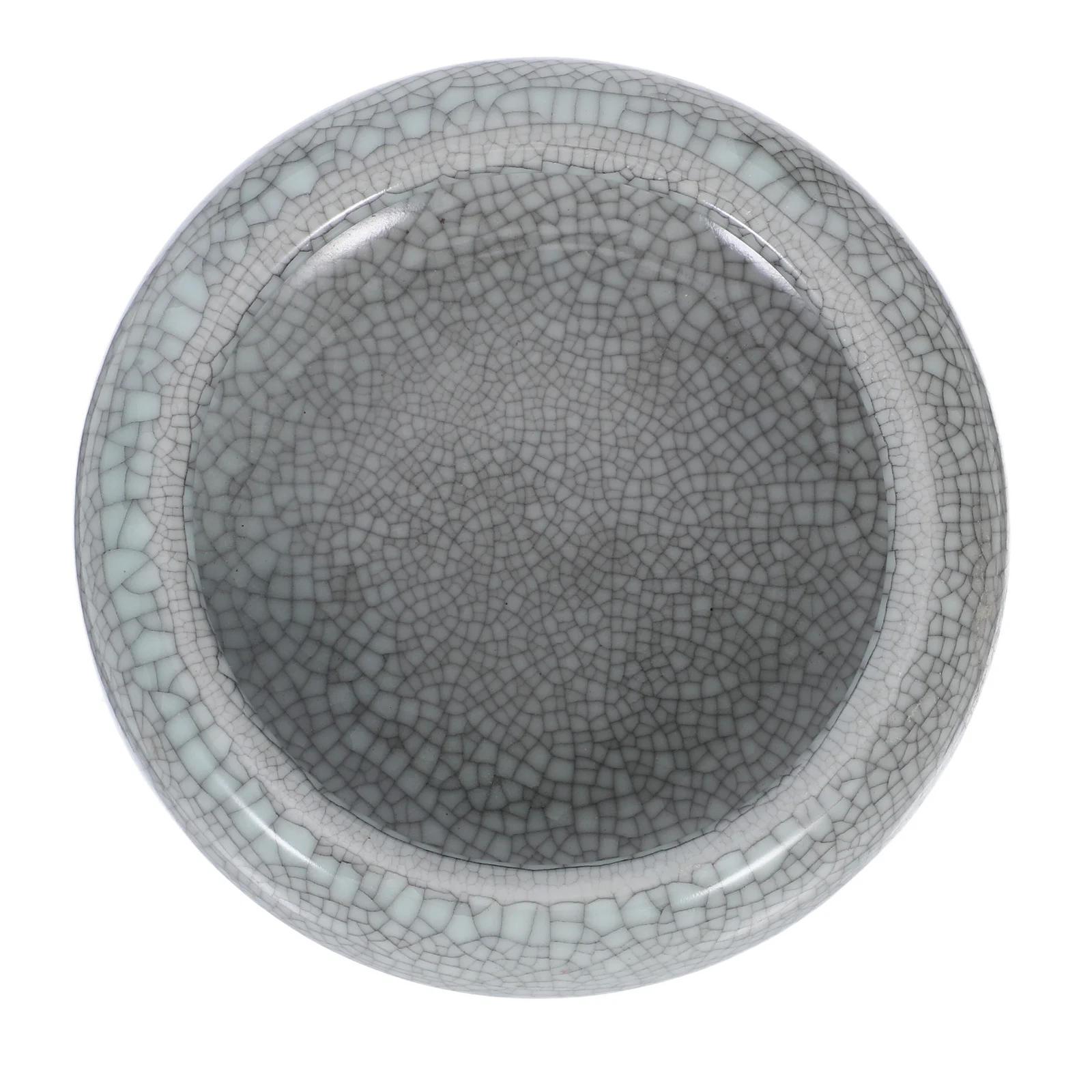 Piatto per inchiostro in ceramica Rondella per pennello per inchiostro con finitura liscia adatta per calligrafia Dipinti Sumi Decorazioni per la casa Idea regalo Strumento per calligrafia