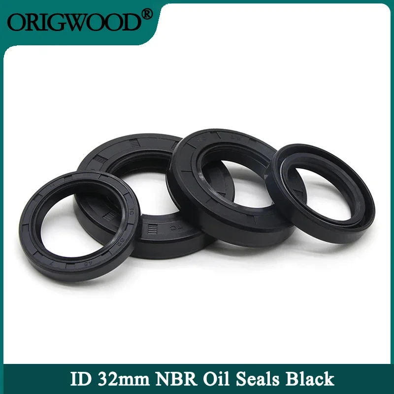 

NBR Oil Seal ID 32mm TC-32*42/43/44/45/48/50/52/55/58/60/62/65/72*5/7/8/10/12mm Nitrile Rubber Shaft Double Lip Oil Seals Gasket