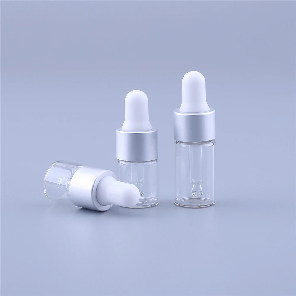 

1ml 2ml 3ml Mini Empty Esstenial Container Perfume Bottle Glass Makeup Portable Aromatherapy Oil With Glass Dropper