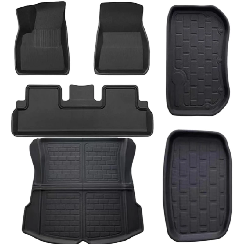 

Custom Hot Sale 6PCS All Weather Waterproof No-slip XPE Floor Mat For Tesla Model Y Car Mat