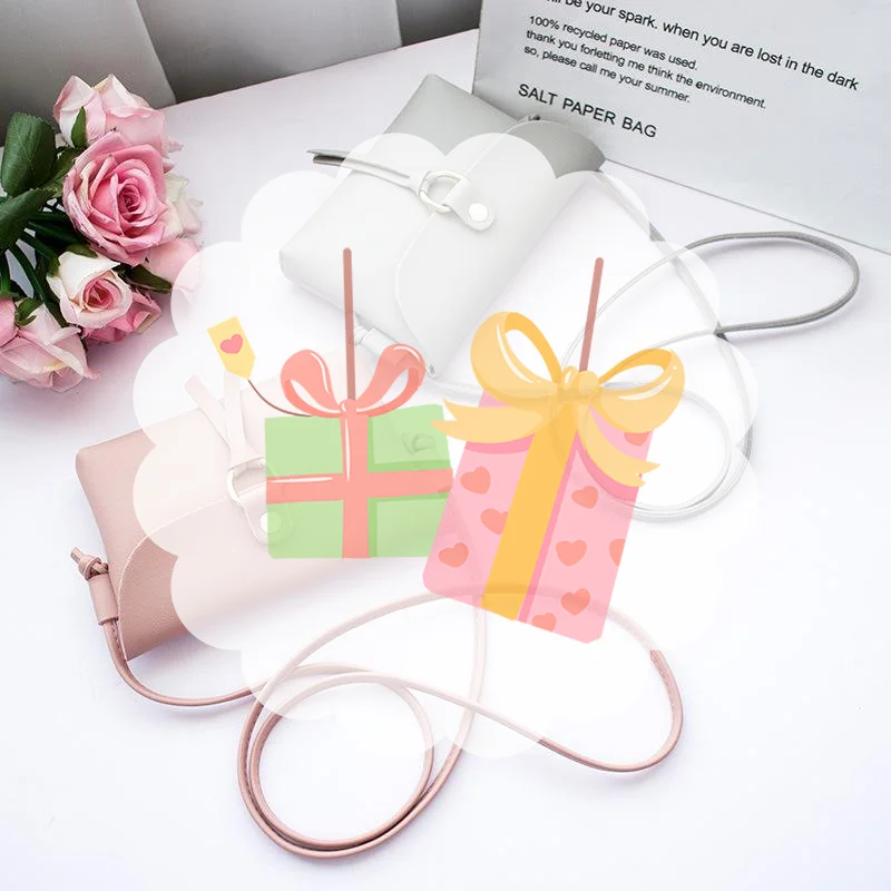 Pink Faux Leather Small Crossbody Bag With Gold Buckle Adjustable Strap For Daily Shopping Weekend Casual Outings
