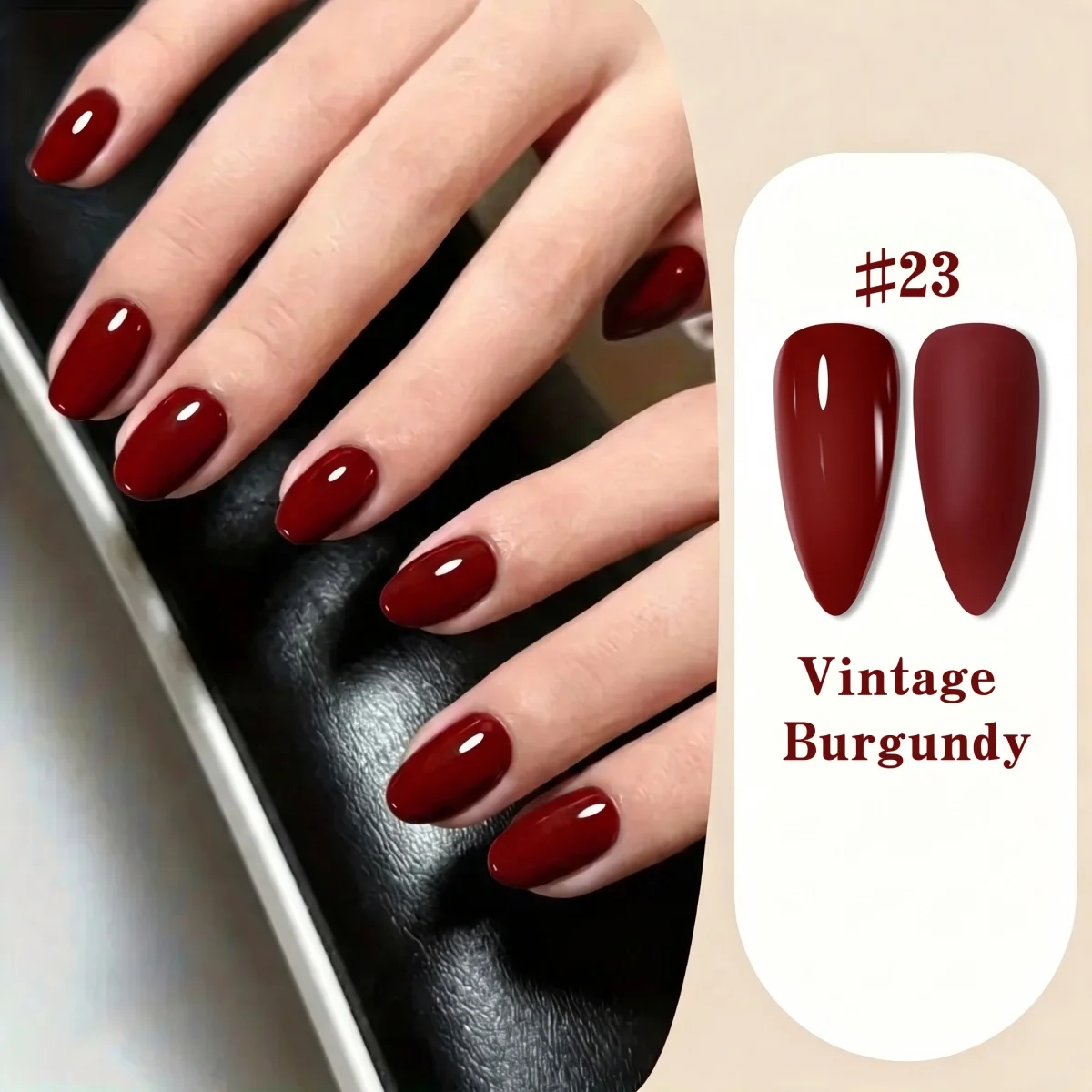 Hassleless 2-Color Nail Polish Gel Set, Wine Red Nude Series, Milky Nude Beige, Retro Wine Red, Soak-Off Led Nail Gel, Women's Nail Art Tools, Fashionable Nail Art, Suitable for Home Salon Nail DIY