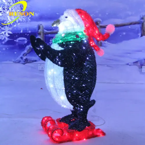 New Led Christmas Lights Holiday Decoration Lighting Led Acrylic Penguin Light